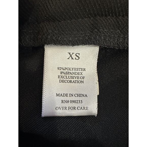 NWT Pacsun Playboy Black Boyfriend Fit Wide Leg Embroidered Bunny Logo Pants XS - Picture 13 of 16